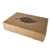 100 Transport- und Catering-Kartons, Pappe "pure" 8 cm x 35,7 cm x 24,7 cm braun "100% Fair"