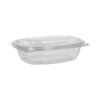 300 Feinkost- und Salatschalen mit Klappdeckeln, PLA "pure" 375 ml 4,8 cm x 16,1 cm x 13,2 cm