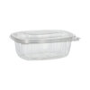 300 Feinkost- und Salatschalen mit Klappdeckeln, PLA "pure" 500 ml 6,4 cm x 16,1 cm x 13,2 cm