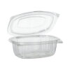 300 Feinkost- und Salatschalen mit Klappdeckeln, PLA "pure" 500 ml 6,4 cm x 16,1 cm x 13,2 cm